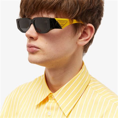 prada black and yellow|yellow prada glasses.